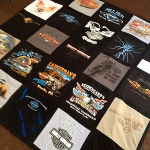 Harley Davidson Themed Memory T Shirt Blanket image 3