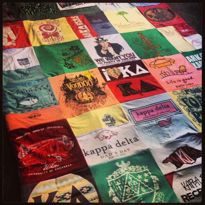 Custom T Shirt Memory Blanket Keepsake Unlimited Shirts Etsy