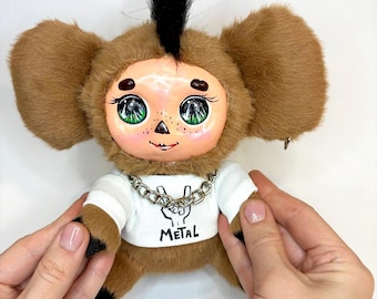 チェブラーシカとワニのゲーナのぬいぐるみ、ヴィンテージソビエト