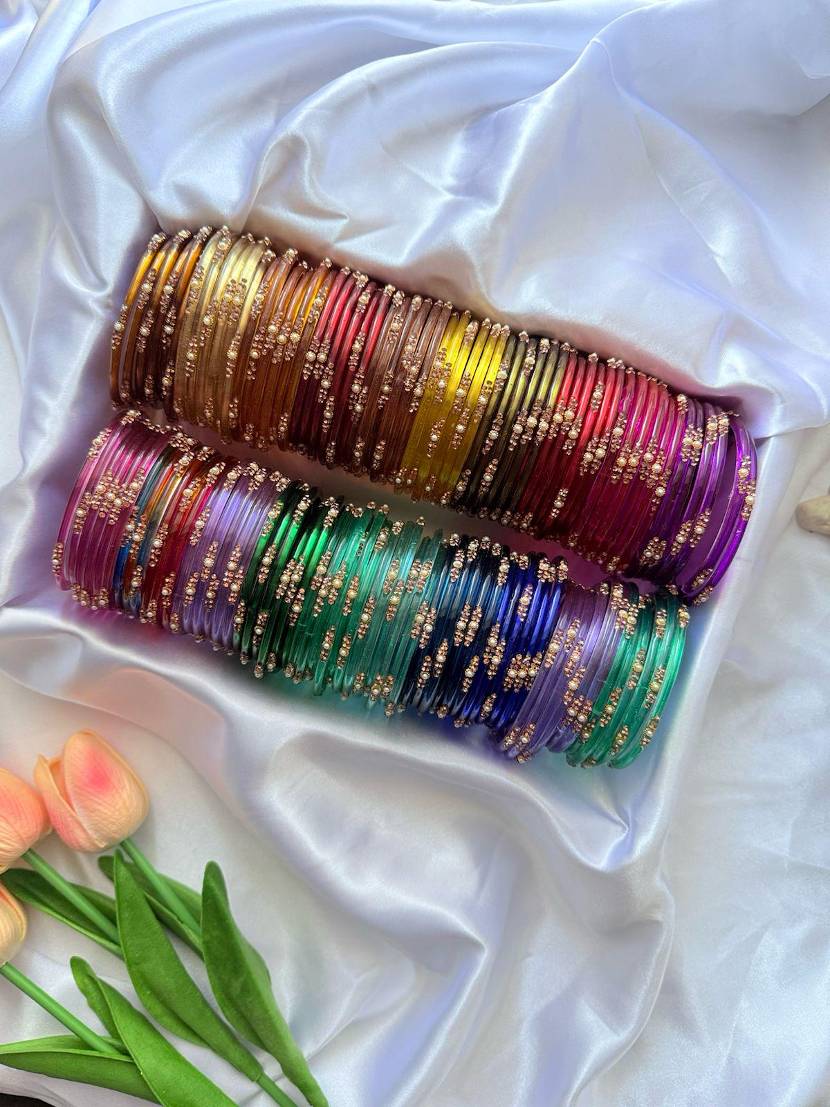 Sunheri Glass Bangles - Etsy