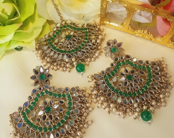 Espejo tikka y pendientes