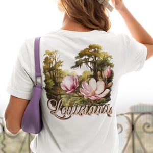 Design de la Louisiane|Design du sud|Design des marais|PNG|Femme du sud|Rose|Vert mousse|État d'origine|Louisiane PNG|Design Magnolia|Fleur du sud|LA