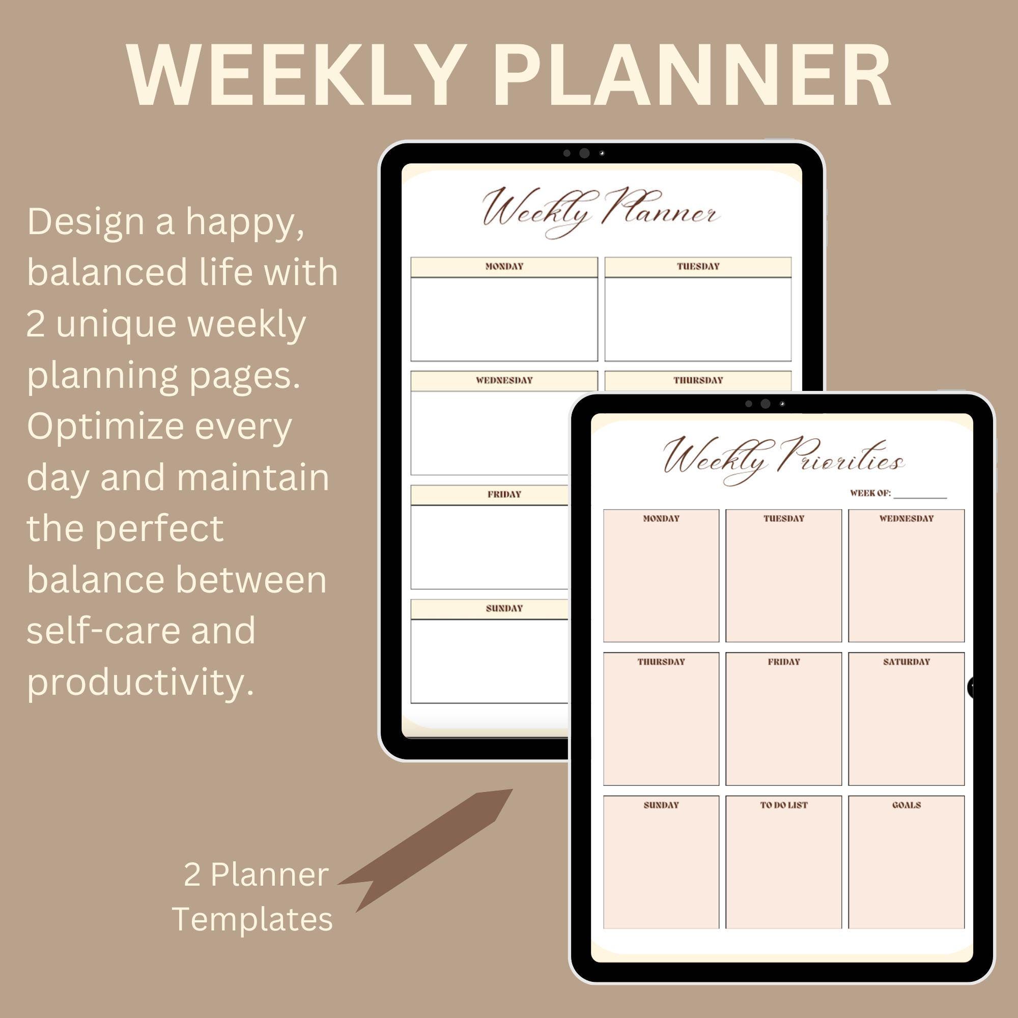 ADHD Digital Planner | Undated iPad & Android Planner for Focus, Time ...