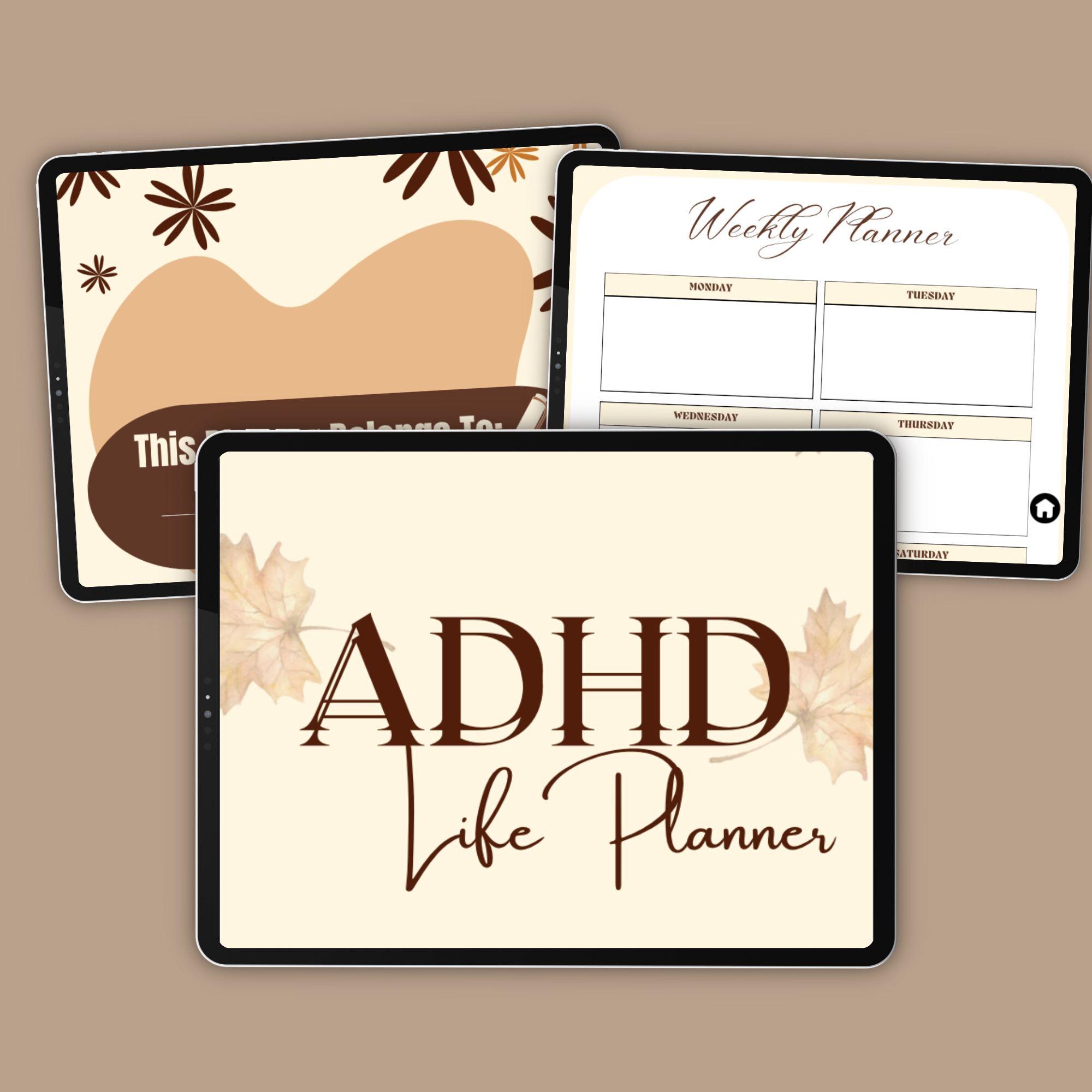 ADHD Digital Planner | Undated iPad & Android Planner for Focus, Time ...