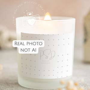 11 oz candle mockup Frosted Candle Mockup Frosted Glass Candle Mockup Printify Frosted Candle PSD Smart Object JPG PNG Real Photo