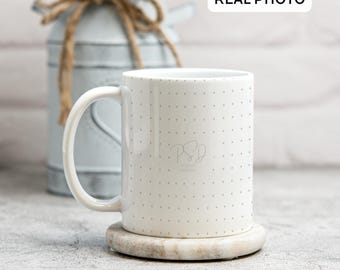White 11oz Mug Mockup, Print On Demand (PSD, JPG, PNG)