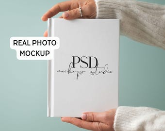 Hardcover Journal Mockup 5x7 Inch Real Photo PSD (Digital Download)
