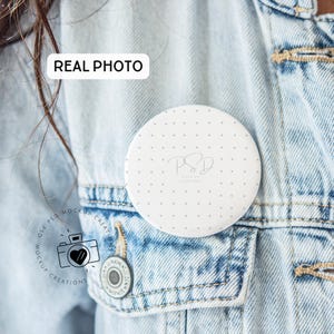 2.25 Button Mockup Custom Pin Buttons Mockup Button Mock Up PSD Smart Mock Smart Object