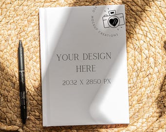 Journal Mockup Printify Hardcover Journal Mockup Real Photo Mockup PSD Photopea Smart Mock Up Digital