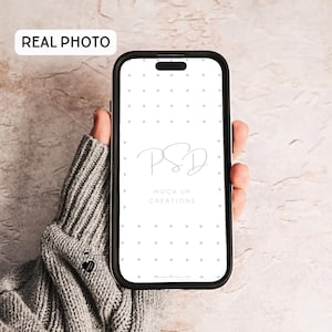 Iphone Screen Mockup Real Photo Phone Screen Mock Up Blank Phone Mockup Real Hand Iphone Screen Mockup Minimalistic Phone Mockup PSD