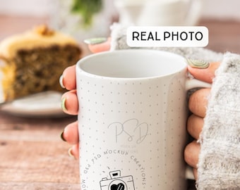 White Mug Mockup Real Photo 11 oz Mug Mockup Printify Mug PSD Ceramic Mug Mock Up Photopea Coffee Mug mockup Photoshop Smart Object