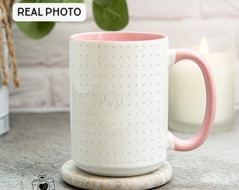 Roze 15oz-mokmodel Roze accentmokmodel 15 ounce bekermodel Printify-mok Mockup Photopea-koffiemokmodel Photoshop Smart-object