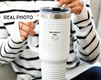 POD Polar Camel reismok mockup canva beker mock zakelijke sjabloon witte kleur 40oz koffiemok mock-up print on demand directe toegang