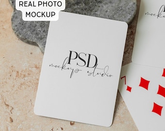 Mockup kaartenset Speelkaarten Mock-up Printify Kaartenset mockup Smart Mock-up Photopea Slim Photoshop-object