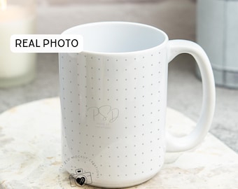 Blank White Mug Mockup 15oz Mug Mockup 15 ounce Cup Mockup Printify Mug Photoshop Photopea Coffee Mug Smart Object