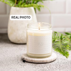 Printify Candle Mockup Candle Builders White Candle Mockup 9 oz Glass Candle Mockup 9 oz candle mockup PSD Smart Object JPG PNG Real Photo