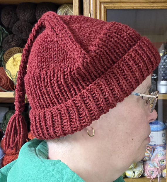 Red Melt the Ice Protest Hat Hand-Knitted Unisex Historical Rebellion Inspired by 1940s Norway Proceeds Donated