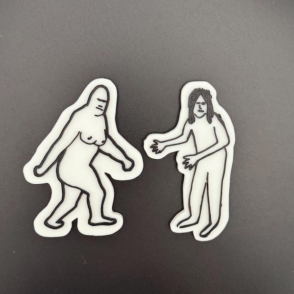 X-Files Jersey Devil and Bigfoot Magnets and Keychains