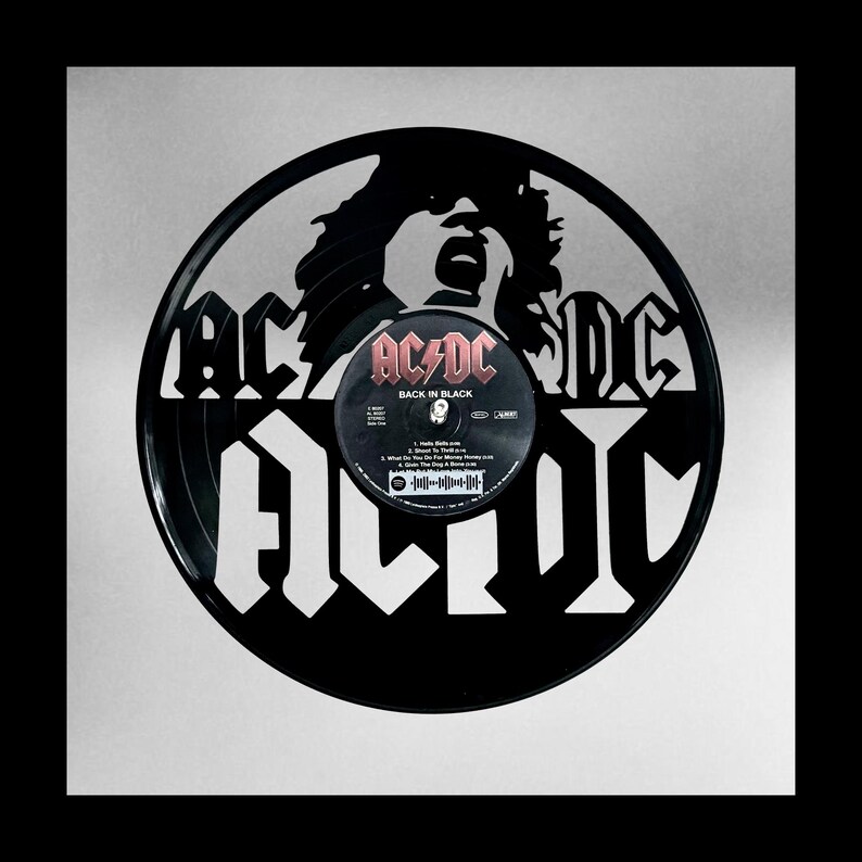 ACDC Transform Reused Vinyl Records Into Stunning Art - Etsy