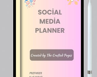 Digital Social Media Planner: 239-Page Content Calendar (PDF Download)