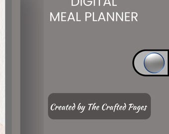 Digital Meal Planner: Weekly & Monthly Recipe Organizer (PDF)