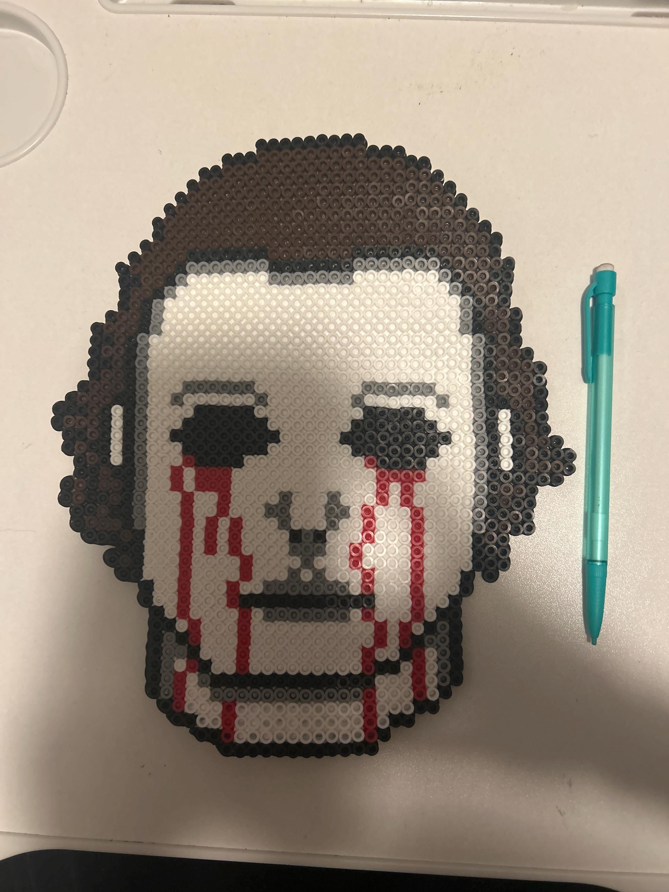 Pixel Art Binding Of Isaac Rosary Bead Michael Myers Perler Hama