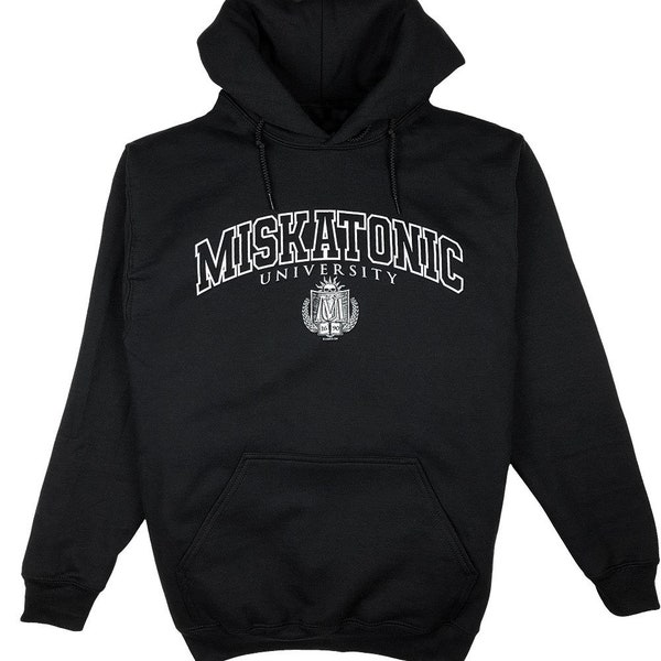 Sello de la Miskatonic University Ivy League, jersey Lovecraft Cthulhu Mythos HOODY (Brezo negro o gris) S-4XL