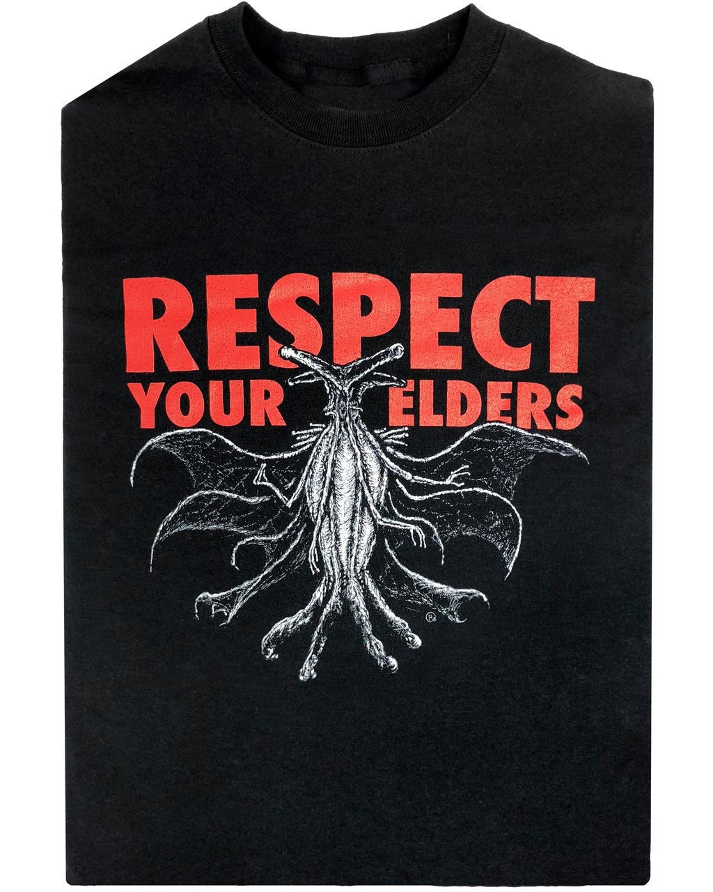 Discover Respect Your Elders Lovecraft Cthulhu Mountains of Madness unisex t-shirt, sizes S-4XL