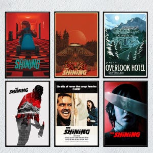 The Shining 1980 Movie Poster Wall Art Room Decor Film Poster Wall Decor Limited Edition Collectible Personalised Poster Gift