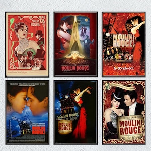 Moulin Rouge Movie Poster Wall Art Room Decor Film Poster Wall Decor Limited Edition Collectible Personalised Poster Gift