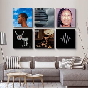 Music Album Cover Rapper Artist Poster Hip Hop Album Photo Canvas Prints Wall Art Room Decor Rap Any Photo to Canvas