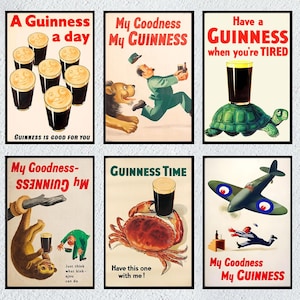 Mio Dio, il mio manifesto pubblicitario della Guinness, stampa pubblicitaria della birra GUINNESS, arte murale vintage, decorazioni per pub e bar, regali Guinness, regalo personalizzato, arredamento per la casa