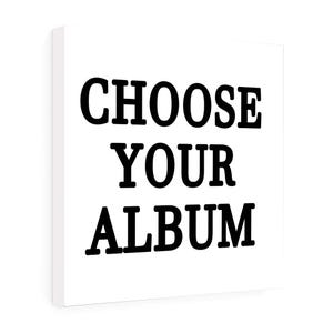 Personalisierter Album Print, Wählen Sie Ihr Album, Album Cover Poster, Square Musik Foto Print, Wanddekoration, Leinwand Drucke