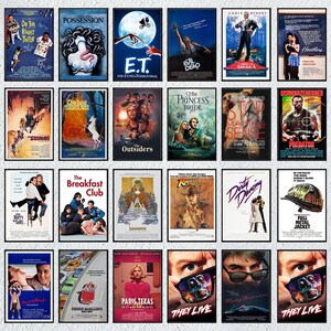 120PCS 70s 80s 90s Movie Poster, Digital Download Poster, Movie ...
