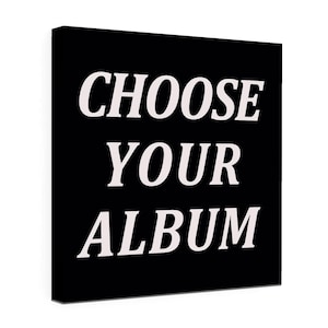 Customized Album Cover, Music Album Poster, Rapper Artist Photo, Canvas Prints, Wall Art, Room Decor, Personalized Photo to Canvas Frames