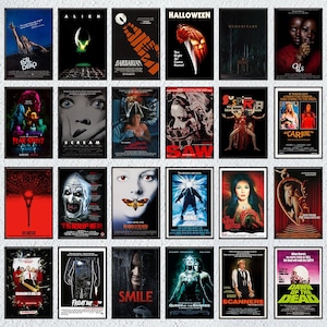 ホラー映画のポスター、カスタム映画ポスター、クラシックな怖い映画、壁の装飾、部屋のアート装飾、キャンバスプリント、パーソナライズされた映画ポスター