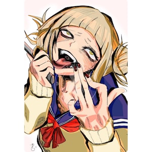 Himiko Toga Digitale Kunst zum Downloaden – My Hero Academia Fankunst – druckbare Kunst