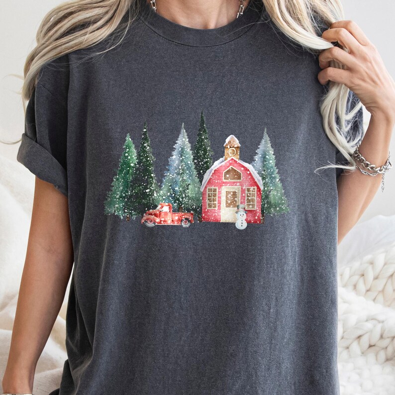 Julsnögubbetröja, jultröja, snögubbeskjorta, julklappar, julkragetröja, julskjortor för kvinnor bild 4