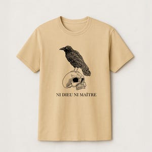 Anti-Autoritär Shirt Anti Trump Ssweatshirt Ni Dieu Ni Maître Shirt Kein Gott kein Meister Linker Protest Shirt Anarchist T-shirt