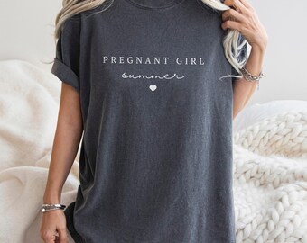 Camiseta de verano para embarazadas: camiseta playera para mamás primerizas