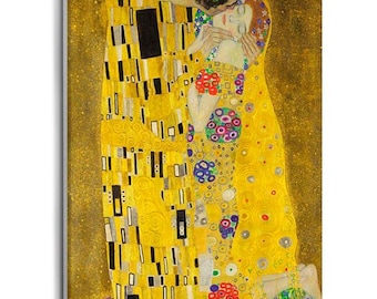 Premium Paint By Numbers The Kiss Gustav Klimt | Framed 40x50cm | For Beginners | DIY Kits