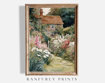 Aquarell Bauerngarten Digital Download Print