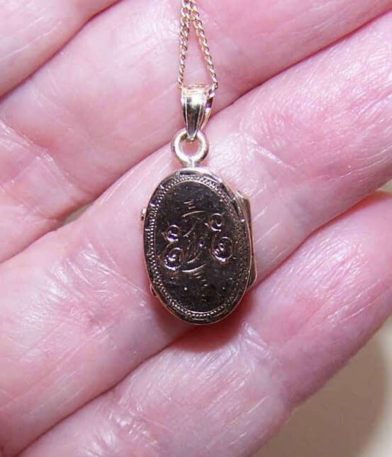 Antique 14K Gold Diamond Locket