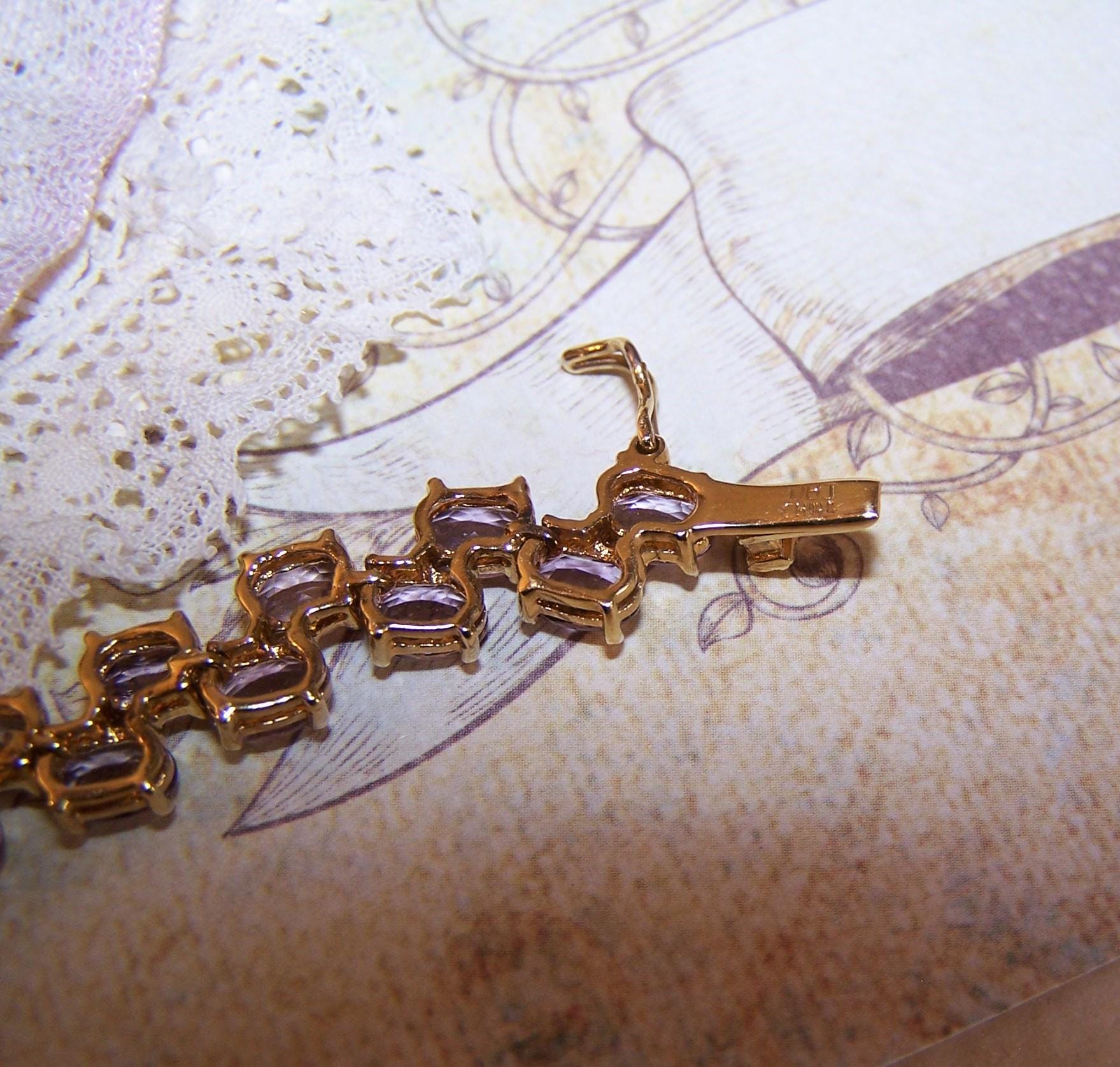 DBJ Dee Berkley ダイヤモンド エレガント 5連 925 シルバー DBJ DEE BERKLE 925 Sterling Silver Gold Plated Real Diamond