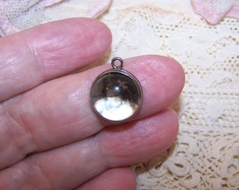Sterling Silver &#39;Pools of Light&quot; Bubble Charm - Easy Open to Add Your Own Photo (7301RV*)