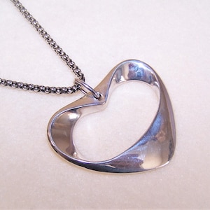 Vintage Henning Koppel for Georg Jensen Denmark Sterling Silver Open Heart Pendant - Design 152 (4745Robin/B)