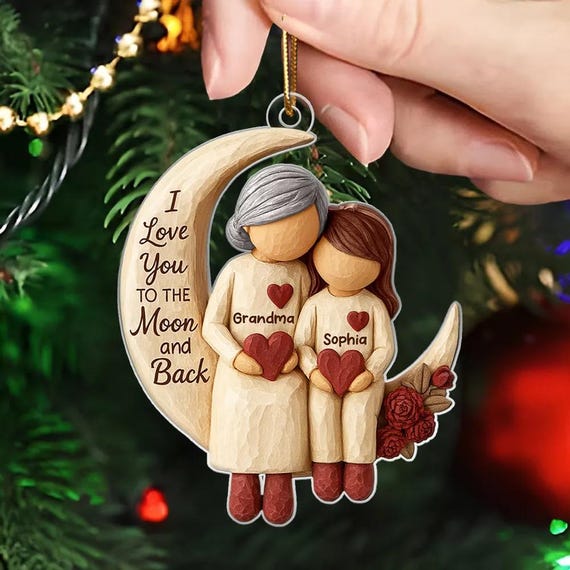 Nan Gifts - Placa Acrílica De Nietos Para Navidad, Cumpleaños