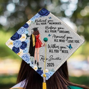 Ich habe mein Bestes getan, Gott habe den Rest personalisiert gedruckt Abschluss Cap Topper, College Senior Graduierten Geschenk, Geschenk für sie, Abschlussgeschenk