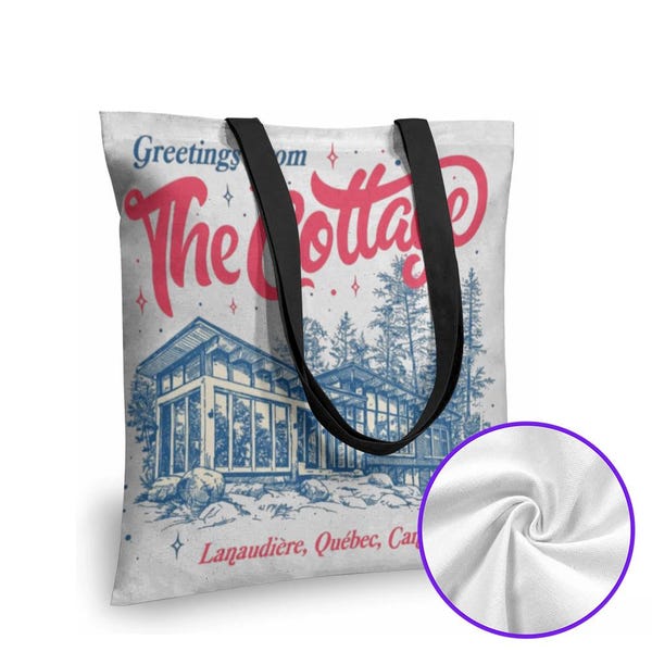 Heated Rivalry Cottage 1-Sided Tote Bag, Hollander Rozanov Inspired Bookish Bag, LGBTQ Pride Month Fan Gift, Romance Reader Gift
