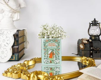The Secret Garden Ceramic Book Vase - Home Decor Gifts for Book Lovers and Readers, Bookish Gifts for Special Occasions, Gift 2025